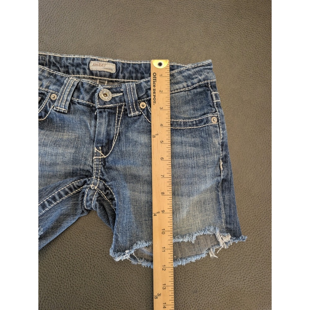 Big Star Sweet Low Rise Cutoff Denim Shorts Women's Size 25 Jorts - Picture 13 of 16